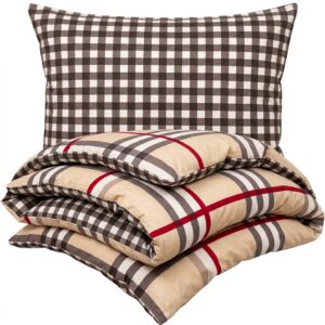 4Home Kockás flanel ágynemű