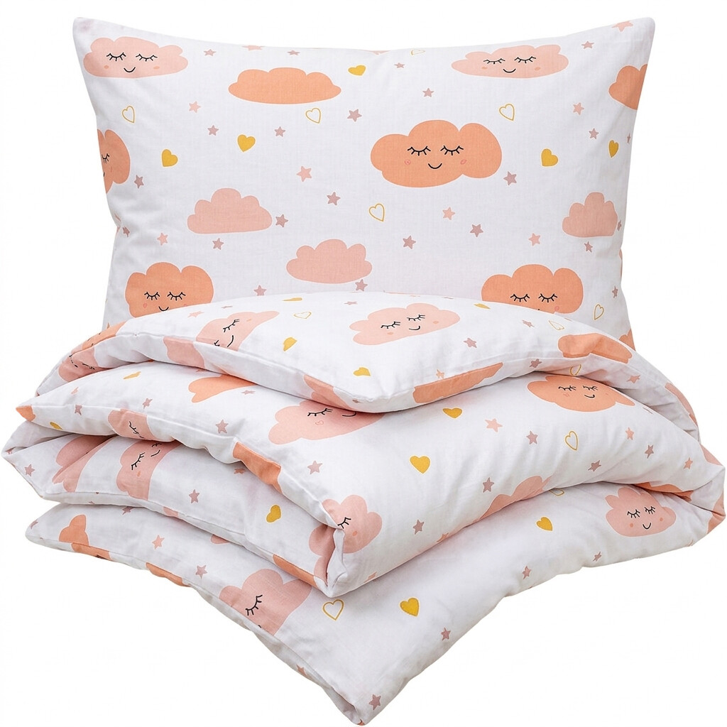 4Home Pink Clouds pamut ágyneműhuzat rózsaszín