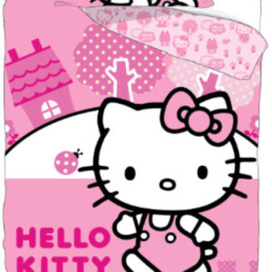 Hello Kitty Pink World ágyneműhuzat 140×200cm